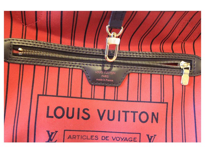 Louis Vuitton Neverfull MM Damier Marrone - vista 4