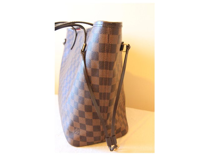 Louis Vuitton Neverfull MM Damier Marrone - vista 5