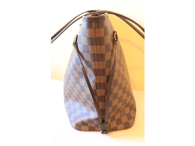 Louis Vuitton Neverfull MM Damier Marrone - vista 6