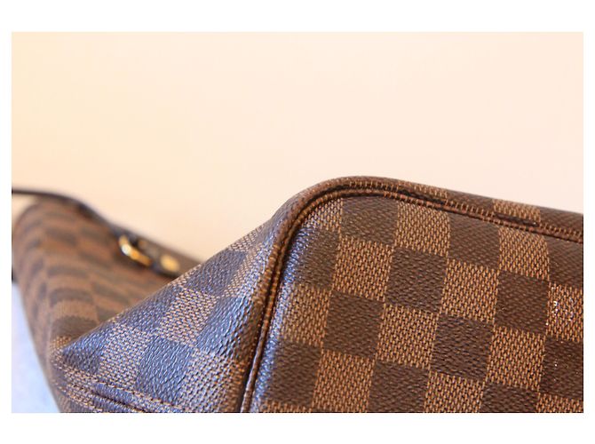 Louis Vuitton Neverfull MM Damier Marrone - vista 8