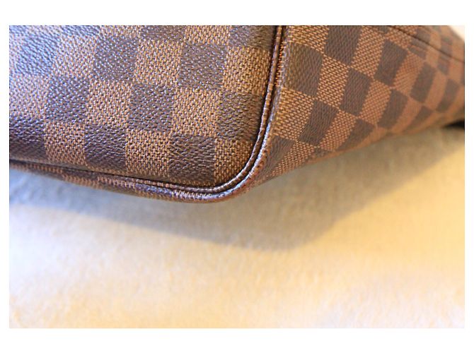 Louis Vuitton Neverfull MM Damier Marrone - vista 9