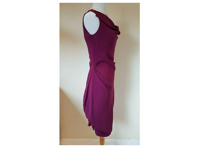 Vivienne Westwood Red Label Vestido asimétrico con dobladillo de burbuja. Fucsia - vista 17