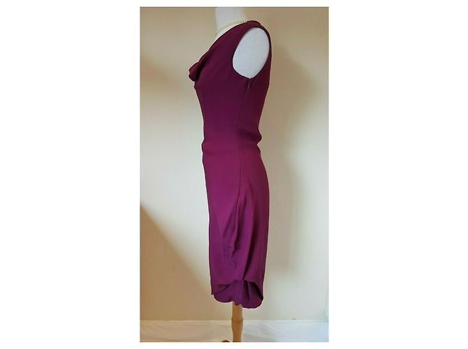 Vivienne Westwood Red Label Vestido asimétrico con dobladillo de burbuja. Fucsia - vista 18