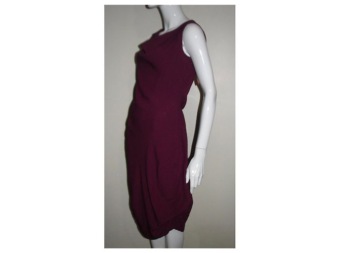 Vivienne Westwood Red Label Vestido asimétrico con dobladillo de burbuja. Fucsia - vista 2