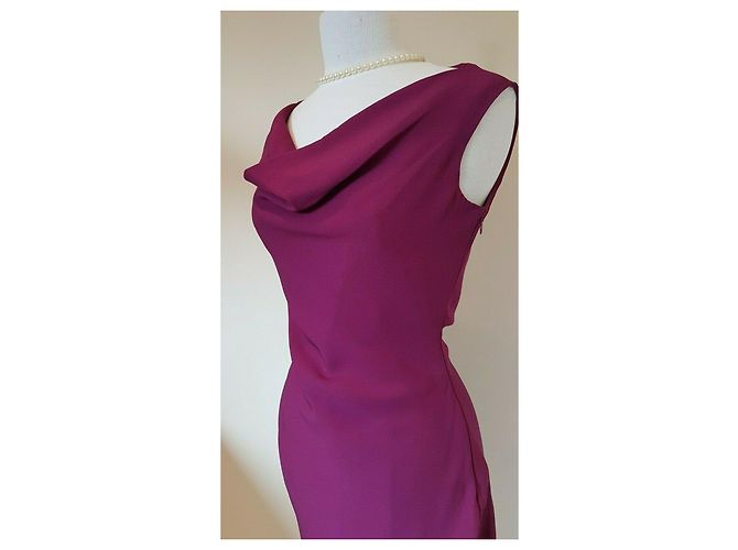 Vivienne Westwood Red Label Vestido asimétrico con dobladillo de burbuja. Fucsia - vista 20