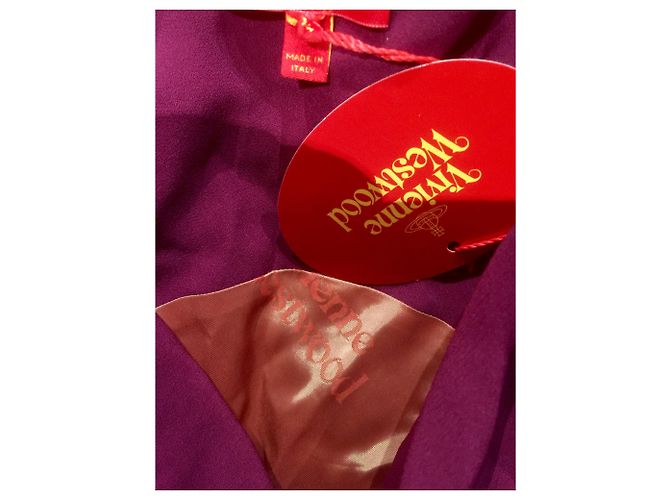 Vivienne Westwood Red Label Vestido asimétrico con dobladillo de burbuja. Fucsia - vista 24