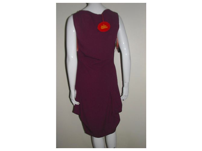 Vivienne Westwood Red Label Vestido asimétrico con dobladillo de burbuja. Fucsia - vista 3