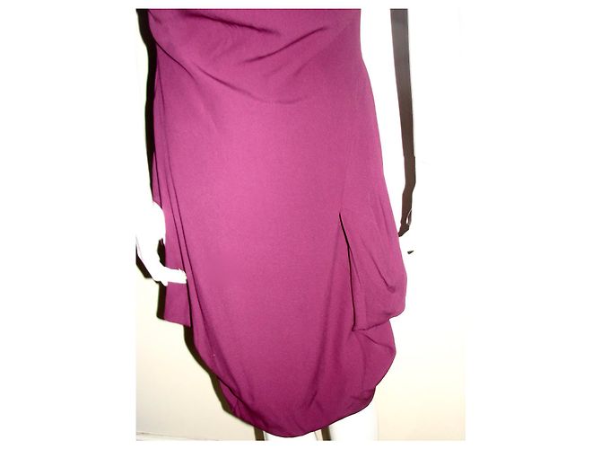 Vivienne Westwood Red Label Vestido asimétrico con dobladillo de burbuja. Fucsia - vista 4
