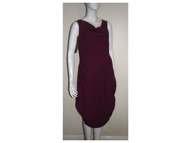 Vivienne Westwood Red Label Vestido asimétrico con dobladillo de burbuja. Fucsia - vista 5