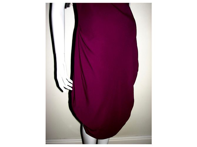 Vivienne Westwood Red Label Vestido asimétrico con dobladillo de burbuja. Fucsia - vista 6