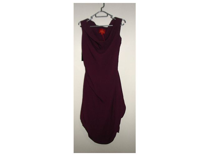 Vivienne Westwood Red Label Vestido asimétrico con dobladillo de burbuja. Fucsia - vista 8