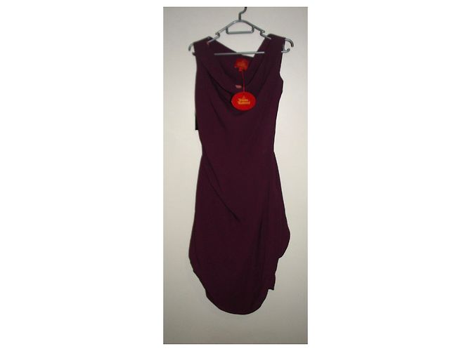 Vivienne Westwood Red Label Vestido asimétrico con dobladillo de burbuja. Fucsia - vista 9