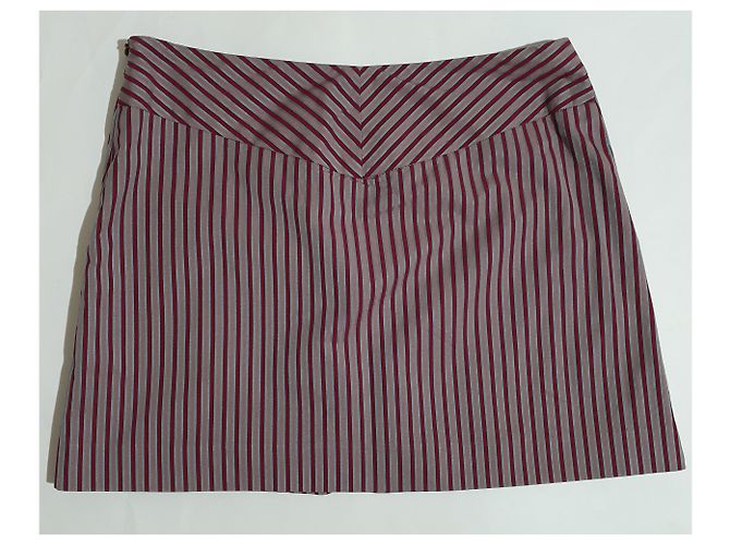 Falda de rayas de algodón Diane Von Furstenberg Multicolor - vista 3