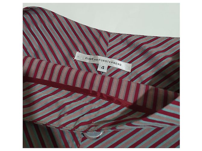 Falda de rayas de algodón Diane Von Furstenberg Multicolor - vista 4