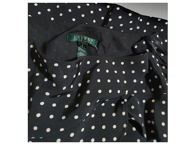 Falda de lunares negra Lauren Ralph Lauren Negro Blanco - vista 3