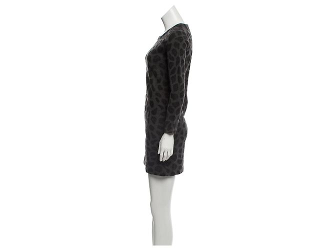 Vestido mini de lana gris con estampado abstracto 3.1 Phillip Lim Gris antracita - vista 2