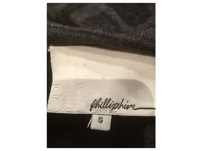 Vestido mini de lana gris con estampado abstracto 3.1 Phillip Lim Gris antracita - vista 5