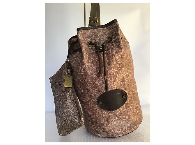 Autre Marque Borsa a secchiello grande borbonese Redwall con custodia - vista 11