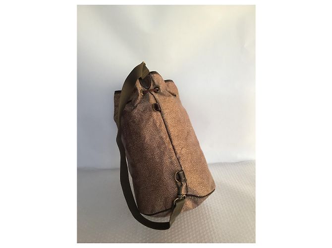 Autre Marque Borsa a secchiello grande borbonese Redwall con custodia - vista 2