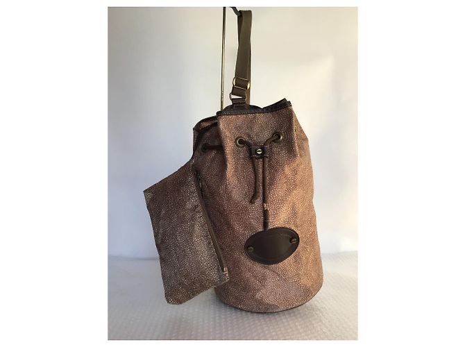 Autre Marque Borsa a secchiello grande borbonese Redwall con custodia - vista 3