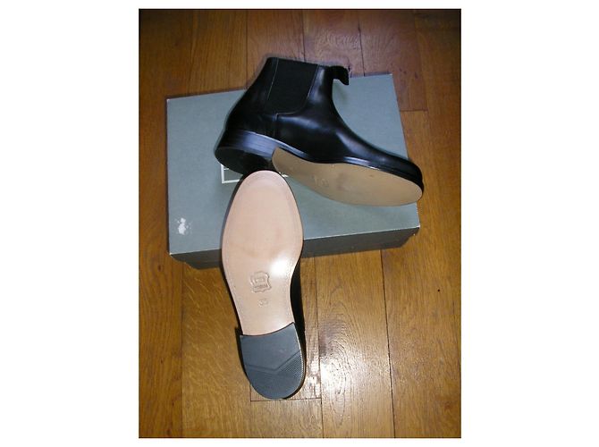 Elizabeth Stuart Stivaletti Chelsea in pelle nera, Pointure 36. Nero - vista 3