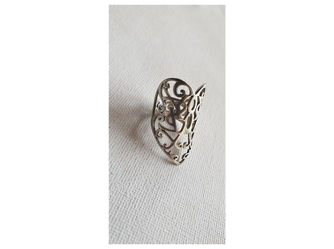Yves Saint Laurent Anello YSL in argento vintage - vista 3
