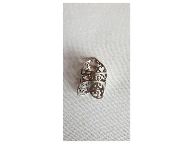 Yves Saint Laurent Anello YSL in argento vintage - vista 4