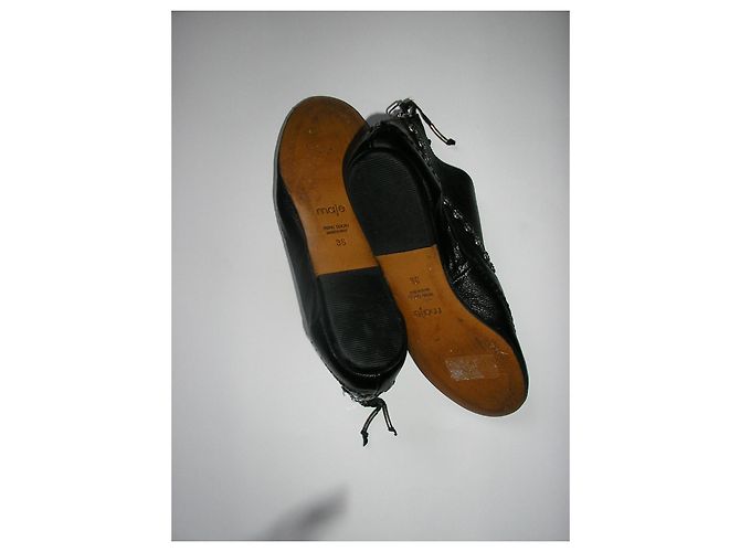 Maje botas de cuero negro, Pointure 36. - vista 3