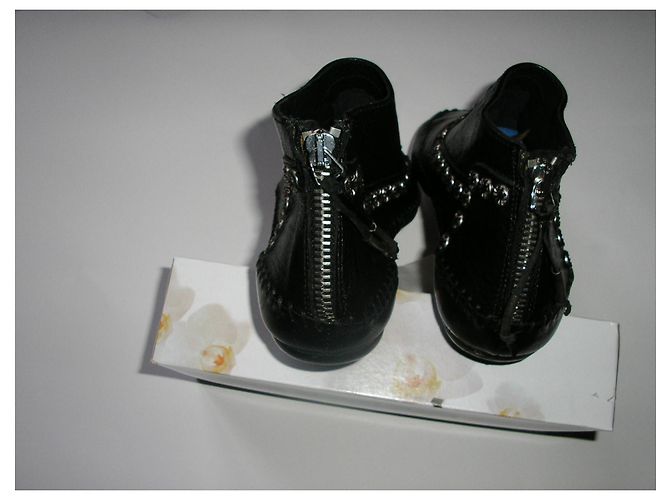Maje botas de cuero negro, Pointure 36. - vista 4