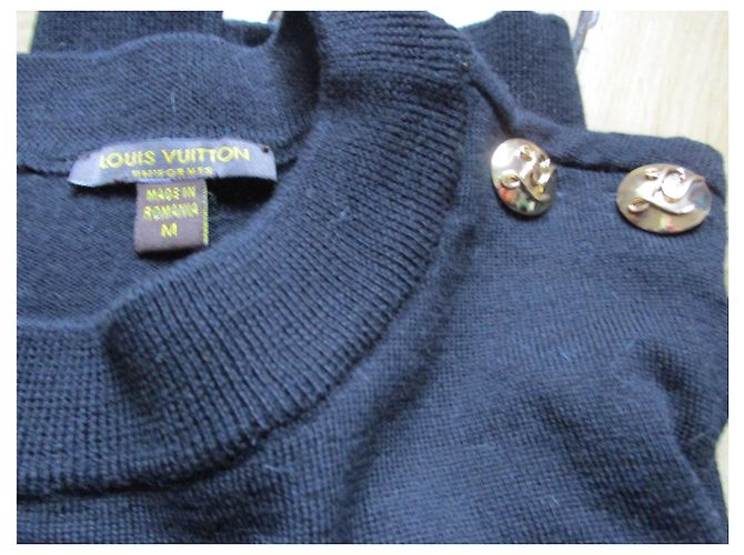 Louis Vuitton Schwarzer Wollpullover, taille M. - Ansicht 5