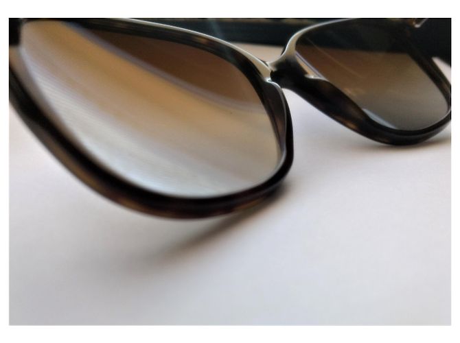 Occhiali da sole polarizzati Prada in colore avana / turtoise Marrone D'oro Bronzo - vista 7