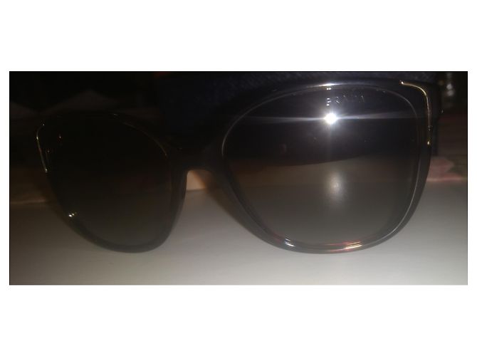 Occhiali da sole polarizzati Prada in colore avana / turtoise Marrone D'oro Bronzo - vista 8