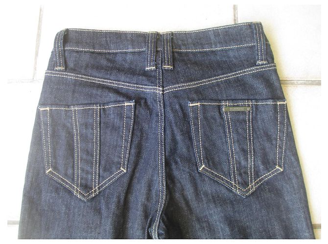 Vaqueros Burberry Brit Wiltshire Flare de Cintura Alta Azul Marino - vista 4