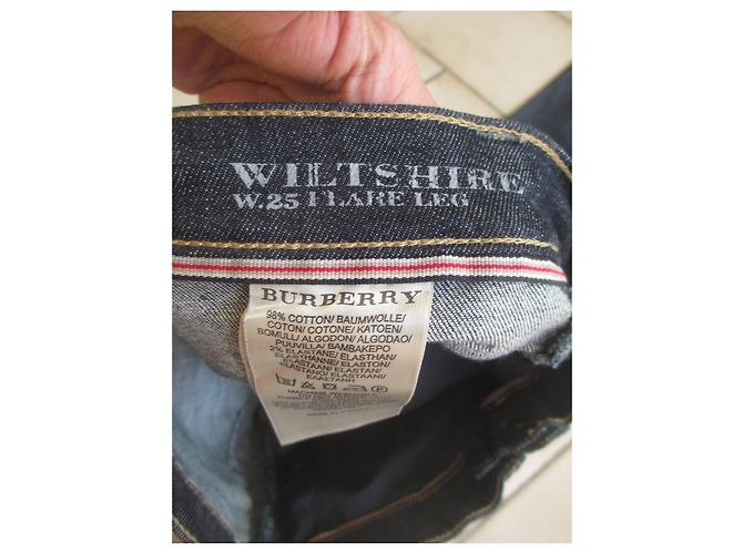 Vaqueros Burberry Brit Wiltshire Flare de Cintura Alta Azul Marino - vista 6