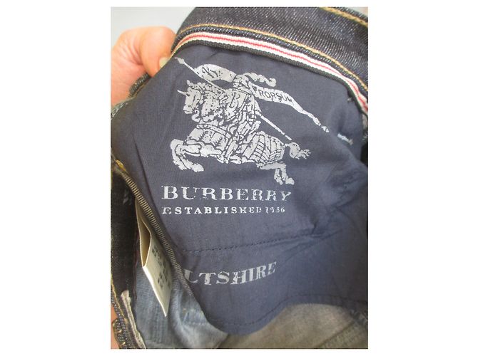 Vaqueros Burberry Brit Wiltshire Flare de Cintura Alta Azul Marino - vista 7