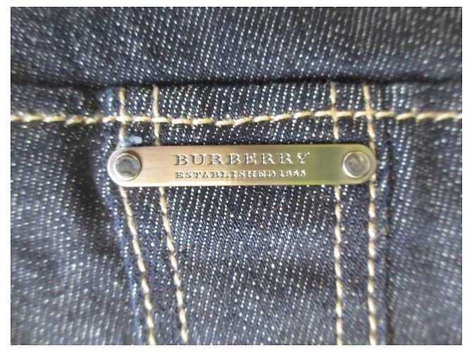 Vaqueros Burberry Brit Wiltshire Flare de Cintura Alta Azul Marino - vista 8