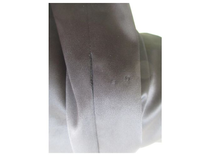 CAROLL Kleid aus schwarzem Satin - Ansicht 6