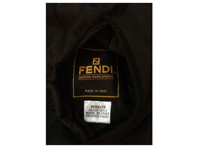 FENDI Abrigo reversible de piel de visón salvaje Coñac - vista 6