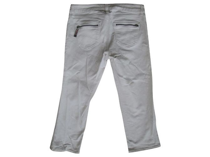 Pantalones 7/8 Burberry de algodón blanco - vista 2