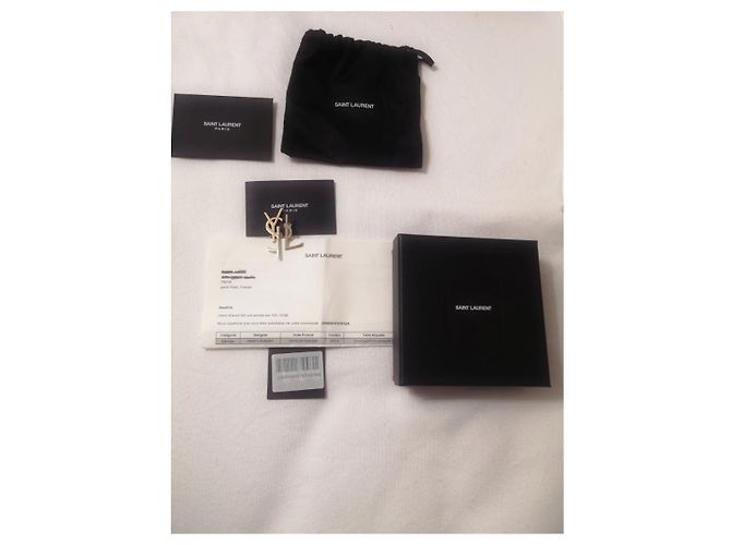 Orecchini Ear Cuff Saint Laurent Oro Acciaio D'oro - vista 2