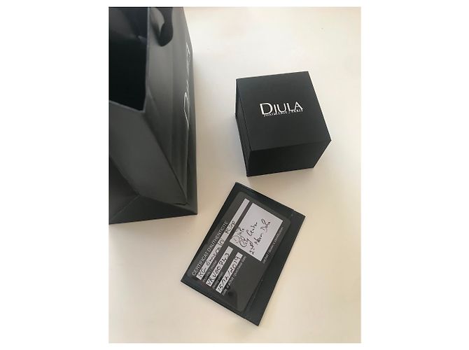 Djula Goldener Smaragd Ring mit Diamanten - Ansicht 3