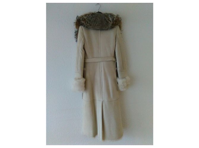 VALENTINO SHEARLING & WOLF FUR COAT - vista 3