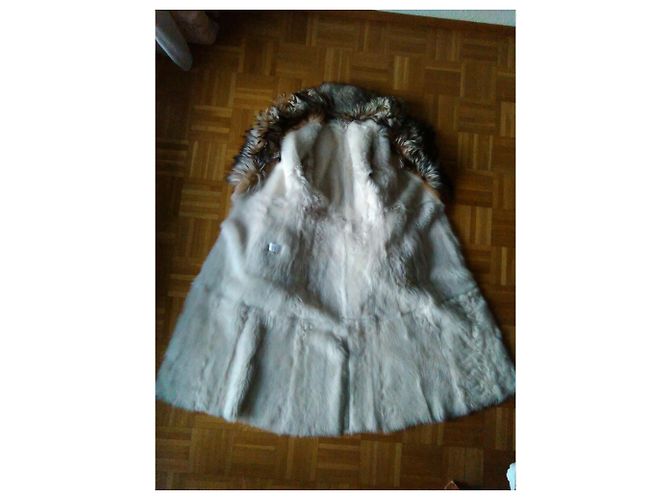 VALENTINO SHEARLING & WOLF FUR COAT - vista 4