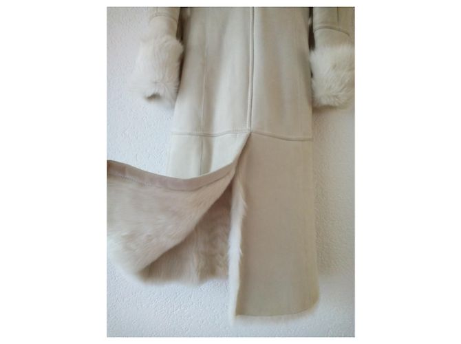VALENTINO SHEARLING & WOLF FUR COAT - vista 6