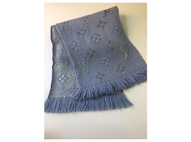 Louis Vuitton SCIARPA DI LOGOMANIA Blu - vista 4