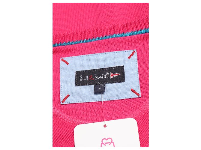 Pull Paul Smith Rose Coton Acrylique L - vue 3