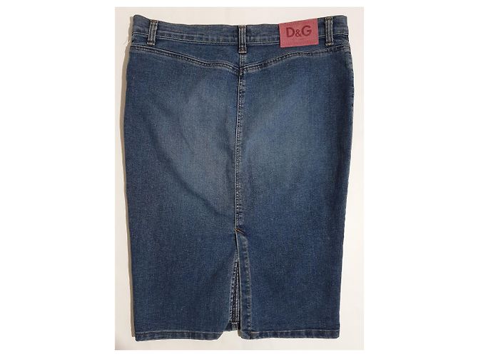 Falda vaquera azul D&G algodón y elastano Talla 48 - vista 2