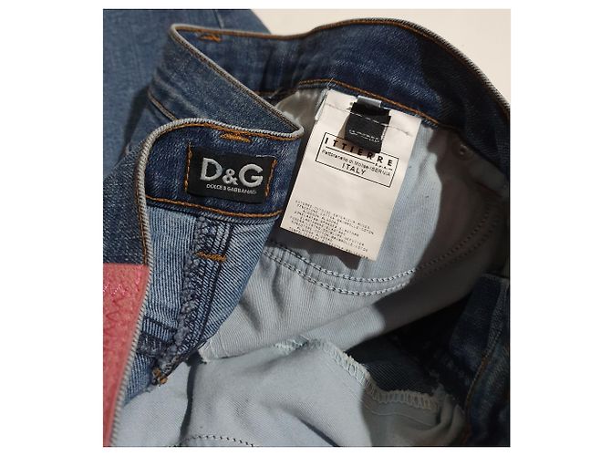 Falda vaquera azul D&G algodón y elastano Talla 48 - vista 4