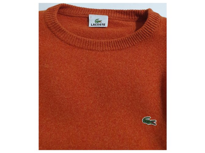 Lacoste Chandails Laine Orange ref.165801 - Joli Closet
