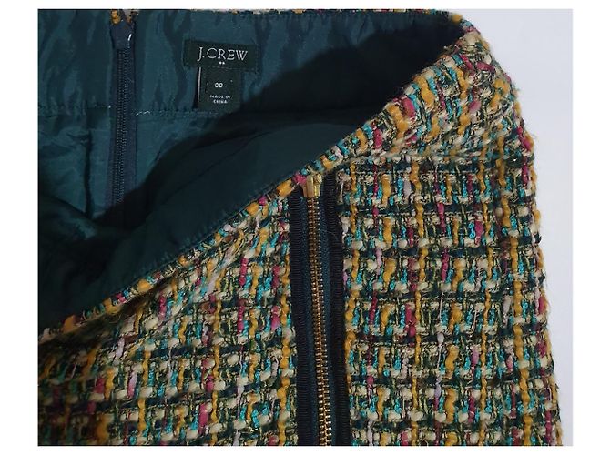 J.Crew Minigonna in tweed multicolore - vista 3